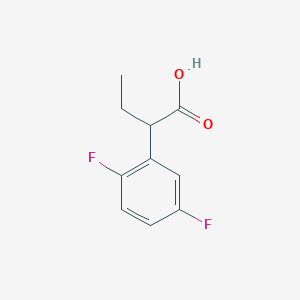 molecular formula C10H10F2O2 B13318818 2-(2,5-Difluorophenyl)butanoic acid 