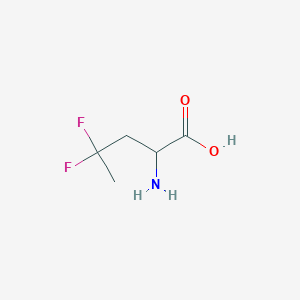 molecular formula C5H9F2NO2 B13318843 L-Norvaline,4,4-difluoro- 