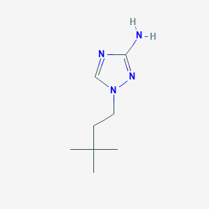 molecular formula C8H16N4 B13318888 1-(3,3-Dimethylbutyl)-1H-1,2,4-triazol-3-amine 