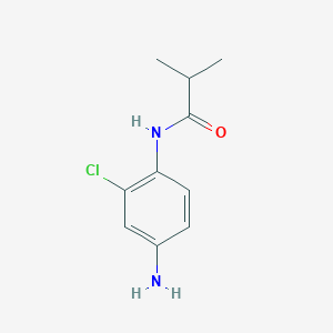 molecular formula C10H13ClN2O B1331891 N-(4-amino-2-chlorophenyl)-2-methylpropanamide CAS No. 741271-91-0