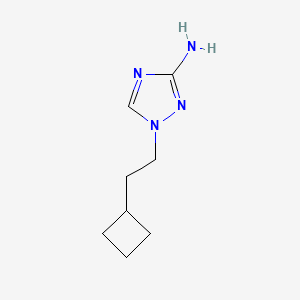 molecular formula C8H14N4 B13318915 1-(2-Cyclobutylethyl)-1H-1,2,4-triazol-3-amine 