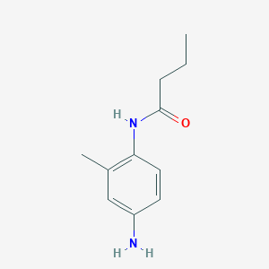 molecular formula C11H16N2O B1331893 N-(4-氨基-2-甲基苯基)丁酰胺 CAS No. 769928-20-3