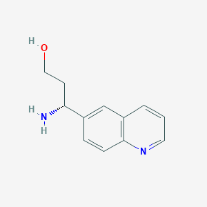 (3R)-3-Amino-3-(6-quinolyl)propan-1-OL