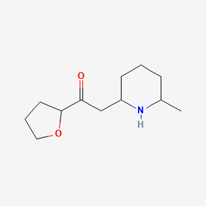 2-(6-Methylpiperidin-2-yl)-1-(oxolan-2-yl)ethan-1-one