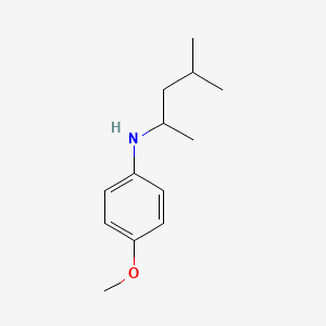 molecular formula C13H21NO B13318964 4-methoxy-N-(4-methylpentan-2-yl)aniline 