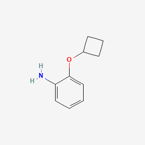 molecular formula C10H13NO B13318975 2-Cyclobutoxyaniline 