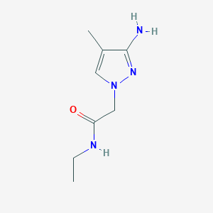 2-(3-amino-4-methyl-1H-pyrazol-1-yl)-N-ethylacetamide