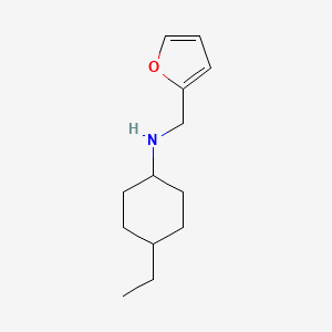 4-ethyl-N-(furan-2-ylmethyl)cyclohexan-1-amine