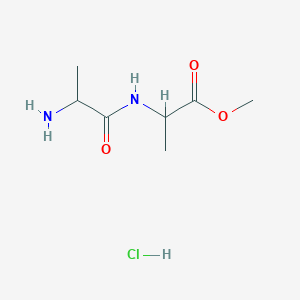 Methyl 2-(2-aminopropanamido)propanoate hydrochloride