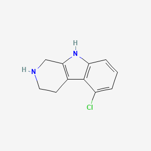 molecular formula C11H11ClN2 B13319034 5-Chloro-1H,2H,3H,4H,9H-pyrido[3,4-B]indole 