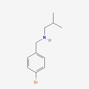 molecular formula C11H16BrN B1331904 N-[(4-溴苯基)甲基]-2-甲基丙-1-胺 CAS No. 347406-07-9
