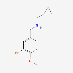 [(3-Bromo-4-methoxyphenyl)methyl](cyclopropylmethyl)amine