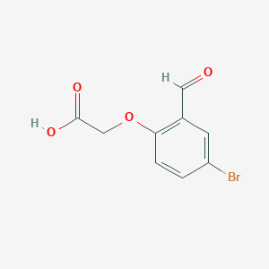 molecular formula C9H7BrO4 B1331913 2-(4-溴-2-甲酰基苯氧基)乙酸 CAS No. 24589-89-7