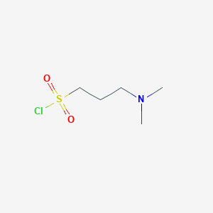 molecular formula C5H12ClNO2S B13319131 3-(Dimethylamino)propane-1-sulfonyl chloride 