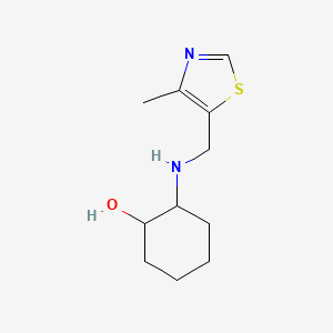 2-{[(4-Methyl-1,3-thiazol-5-yl)methyl]amino}cyclohexan-1-ol