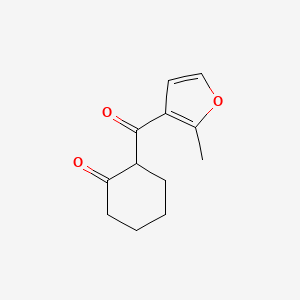 2-(2-Methylfuran-3-carbonyl)cyclohexan-1-one