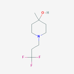 4-Methyl-1-(3,3,3-trifluoropropyl)piperidin-4-ol