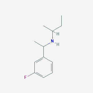 molecular formula C12H18FN B13319242 (Butan-2-yl)[1-(3-fluorophenyl)ethyl]amine 