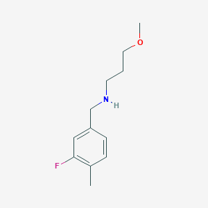 molecular formula C12H18FNO B13319261 [(3-Fluoro-4-methylphenyl)methyl](3-methoxypropyl)amine 