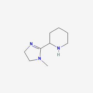 2-(1-Methyl-4,5-dihydro-1H-imidazol-2-yl)piperidine