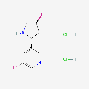 3-Fluoro-5-((2R,4S)-4-fluoropyrrolidin-2-yl)pyridine dihydrochloride