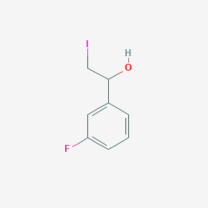 1-(3-Fluorophenyl)-2-iodoethan-1-ol