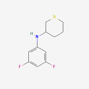 N-(3,5-difluorophenyl)thian-3-amine