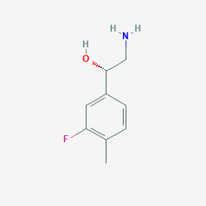 (1S)-2-Amino-1-(3-fluoro-4-methylphenyl)ethan-1-ol