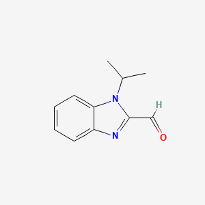 molecular formula C11H12N2O B1331940 1-Isopropyl-1H-benzimidazole-2-carbaldehyde CAS No. 339547-40-9