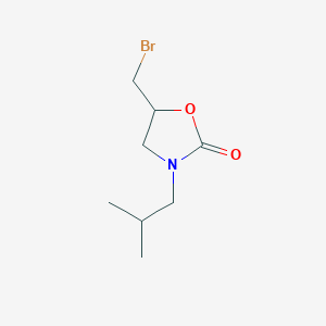 5-(Bromomethyl)-3-(2-methylpropyl)-1,3-oxazolidin-2-one