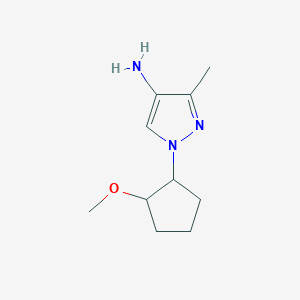 1-(2-Methoxycyclopentyl)-3-methyl-1h-pyrazol-4-amine