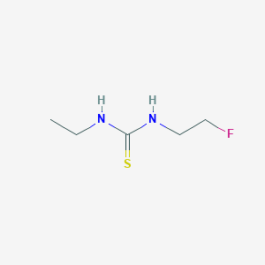 molecular formula C5H11FN2S B13319441 1-Ethyl-3-(2-fluoroethyl)thiourea 