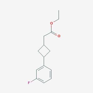 Ethyl 2-(3-(3-fluorophenyl)cyclobutyl)acetate