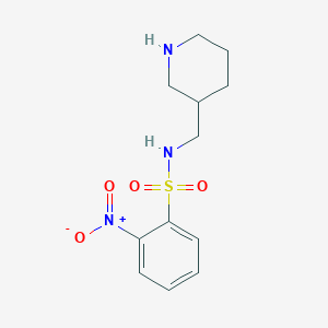 2-Nitro-N-[(piperidin-3-yl)methyl]benzene-1-sulfonamide