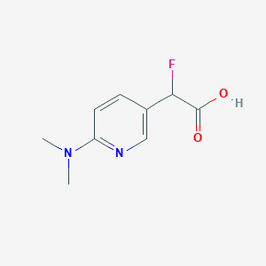 2-[6-(Dimethylamino)pyridin-3-yl]-2-fluoroacetic acid