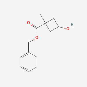 Benzyl 3-hydroxy-1-methylcyclobutane-1-carboxylate