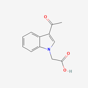 molecular formula C12H11NO3 B1331953 (3-乙酰基吲哚-1-基)-乙酸 CAS No. 501682-42-4