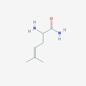 2-Amino-5-methylhex-4-enamide