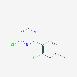 4-Chloro-2-(2-chloro-4-fluorophenyl)-6-methylpyrimidine