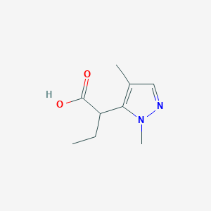 2-(1,4-Dimethyl-1H-pyrazol-5-yl)butanoic acid