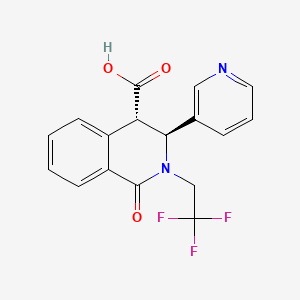 (3S,4S)-1-Oxo-3-(pyridin-3-yl)-2-(2,2,2-trifluoroethyl)-1,2,3,4-tetrahydroisoquinoline-4-carboxylic acid