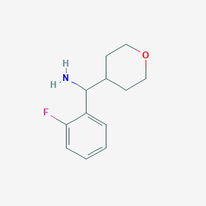 (2-Fluorophenyl)(tetrahydro-2H-pyran-4-yl)methanamine