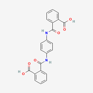 molecular formula C22H16N2O6 B1331964 2-({4-[(2-Carboxybenzoyl)amino]anilino}carbonyl)benzoic acid CAS No. 7084-12-0