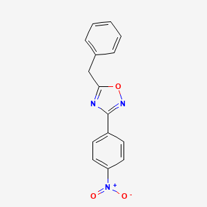 molecular formula C15H11N3O3 B1331965 5-苄基-3-(4-硝基苯基)-1,2,4-噁二唑 CAS No. 431908-57-5