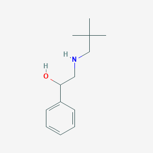 molecular formula C13H21NO B13319663 2-[(2,2-Dimethylpropyl)amino]-1-phenylethan-1-ol 