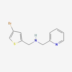 molecular formula C11H11BrN2S B13319679 [(4-Bromothiophen-2-yl)methyl](pyridin-2-ylmethyl)amine 