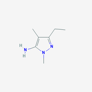 molecular formula C7H13N3 B1331969 3-乙基-1,4-二甲基-1H-吡唑-5-胺 CAS No. 21018-62-2