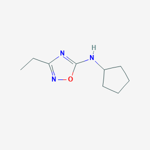 Cyclopentyl-(3-ethyl-[1,2,4]oxadiazol-5-YL)-amine