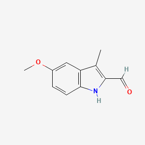 molecular formula C11H11NO2 B1331977 5-甲氧基-3-甲基-1H-吲哚-2-甲醛 CAS No. 30464-90-5