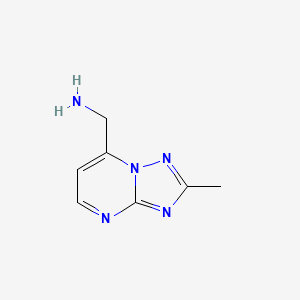 {2-Methyl-[1,2,4]triazolo[1,5-a]pyrimidin-7-yl}methanamine